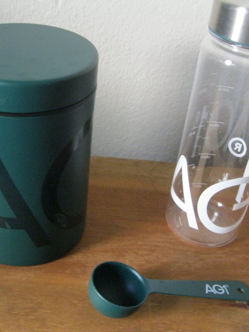 AG1 Drink Container with Canister and Measuring Spoon